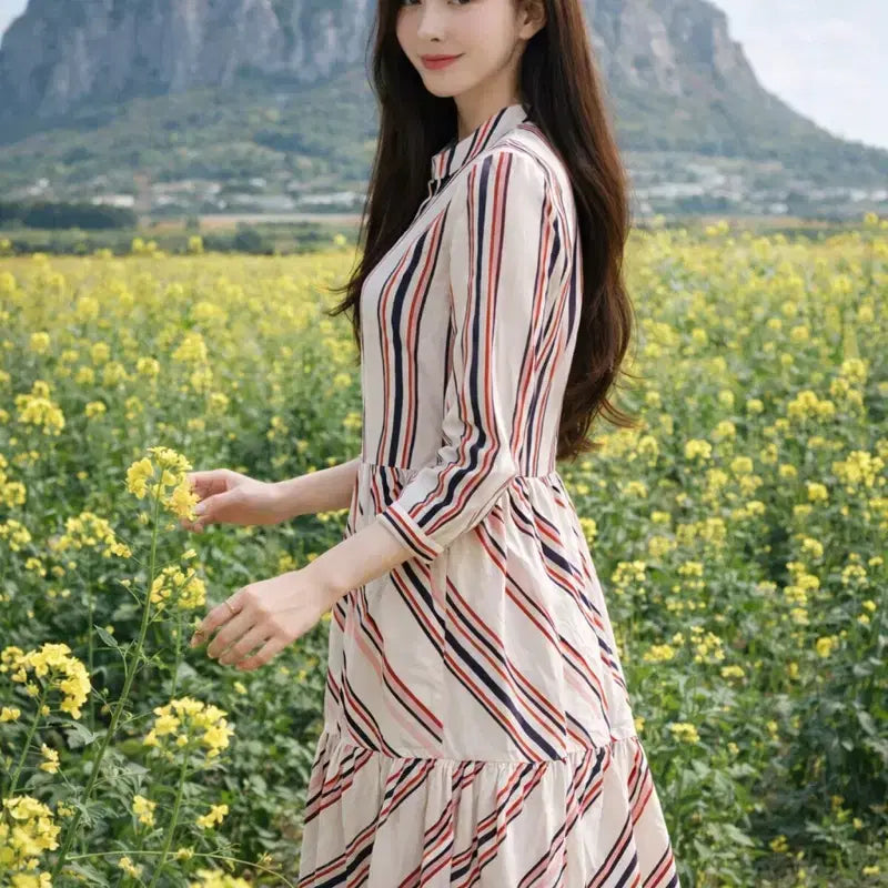 [BUNJANG] COS Striped Cotton Shirt Dress / [여자-32 (80)]COS 코스 스트라이프 코튼 셔츠드레스