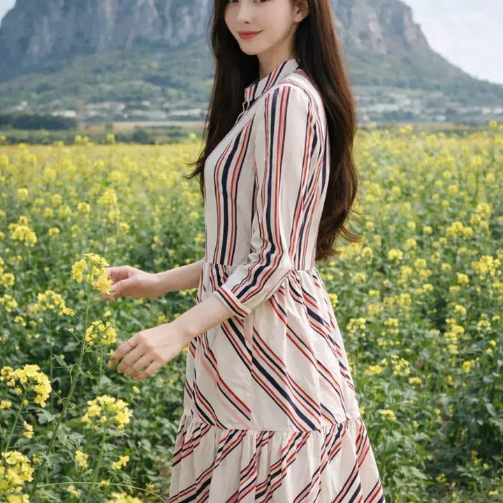 [BUNJANG] COS Striped Cotton Shirt Dress / [여자-32 (80)]COS 코스 스트라이프 코튼 셔츠드레스