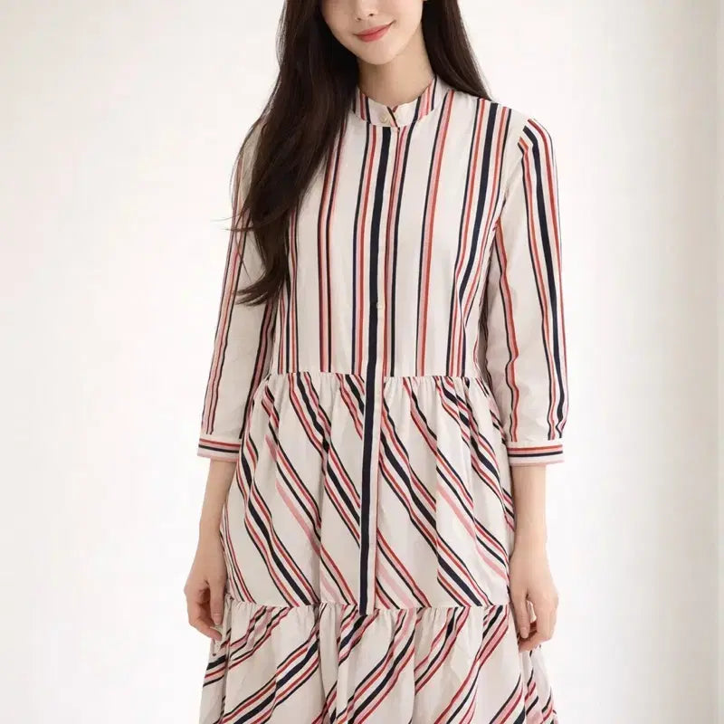 [BUNJANG] COS Striped Cotton Shirt Dress / [여자-32 (80)]COS 코스 스트라이프 코튼 셔츠드레스