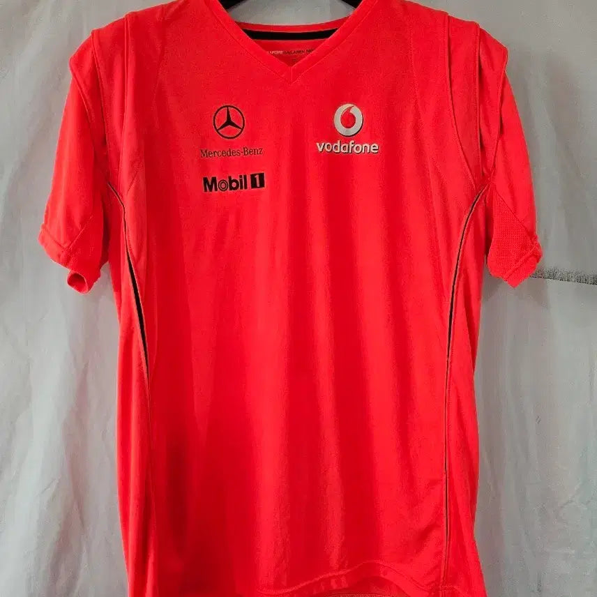 [BUNJANG] Mercedes Benz F1 Orange T-shirt / 메르세데스 벤츠 F1 반팔 티셔츠 오렌지 2xl