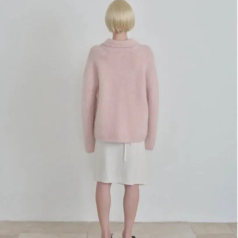 [BUNJANG] Liv Alpaca Round Collar Cardigan / Liv Alpaca Round Collar 니하운 가디건