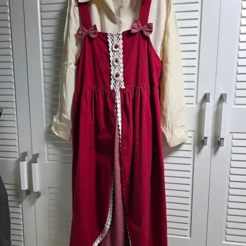 [BUNJANG] Vintage Mori Girl Long Dress Set / 유럽감성 모리걸 빈티지원피스