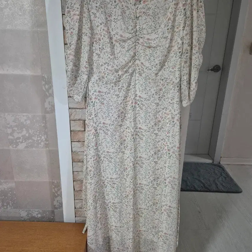 [BUNJANG] Floral Print Chiffon Dress / 잔꽃 쉬폰 원피스