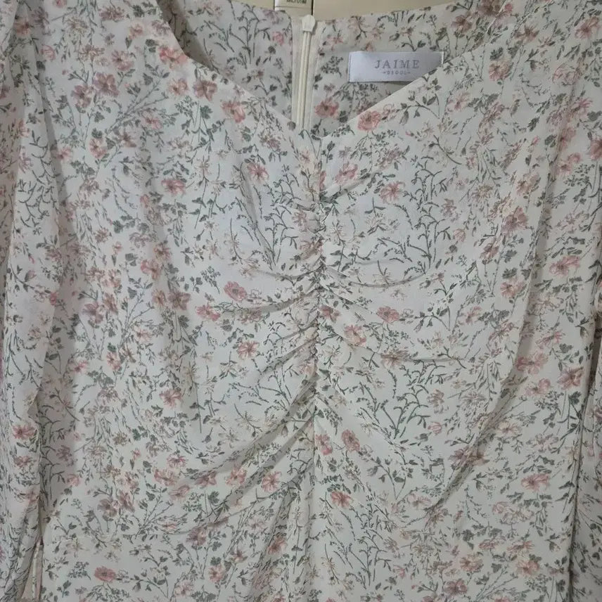 [BUNJANG] Floral Print Chiffon Dress / 잔꽃 쉬폰 원피스