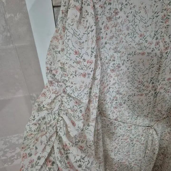 [BUNJANG] Floral Print Chiffon Dress / 잔꽃 쉬폰 원피스
