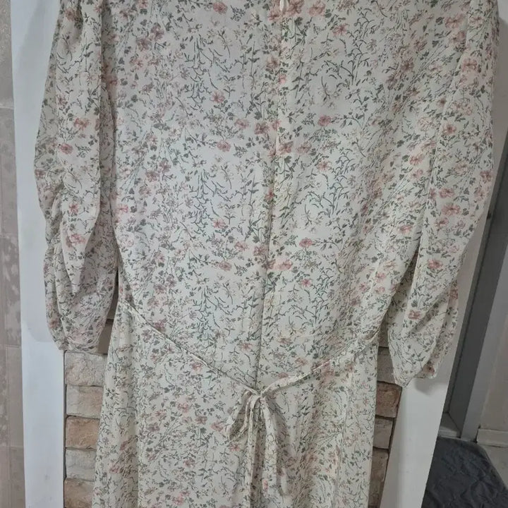 [BUNJANG] Floral Print Chiffon Dress / 잔꽃 쉬폰 원피스