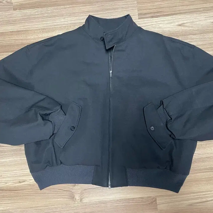 [BUNJANG] MJD Charcoal Canvas Harrington Jacket / mjd 엠제이디 캔버스 해링턴 자켓 차콜