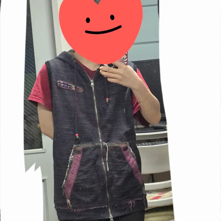 [BUNJANG] Power to the People Ethnic Hip-Hop Vest / 파워투더피플 일본빈티지)에스닉 히피 90s00s 모리걸 아메카지 후드조끼