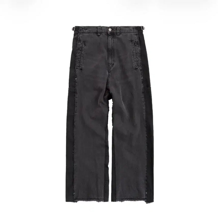 [BUNJANG] Polytelu Hank Side Rebuild Denim Pants / [1] 폴리테루 행크 사이드 리빌드 데님 팬츠 블랙 퍼플