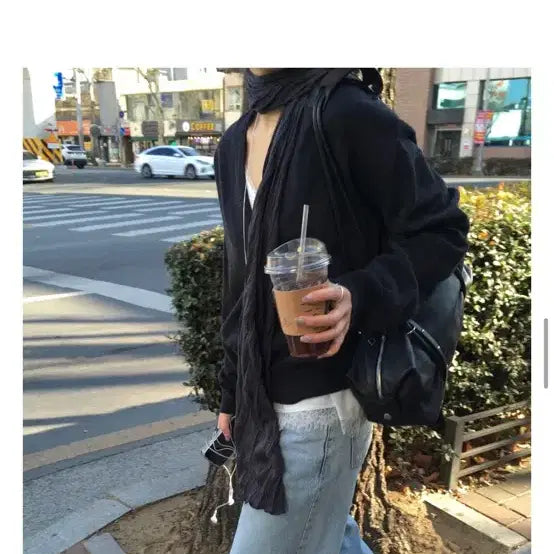 [BUNJANG] Nof Knit/Lace Blouse/Scarf / 노프 니트/ 레이스블라우스/스카프