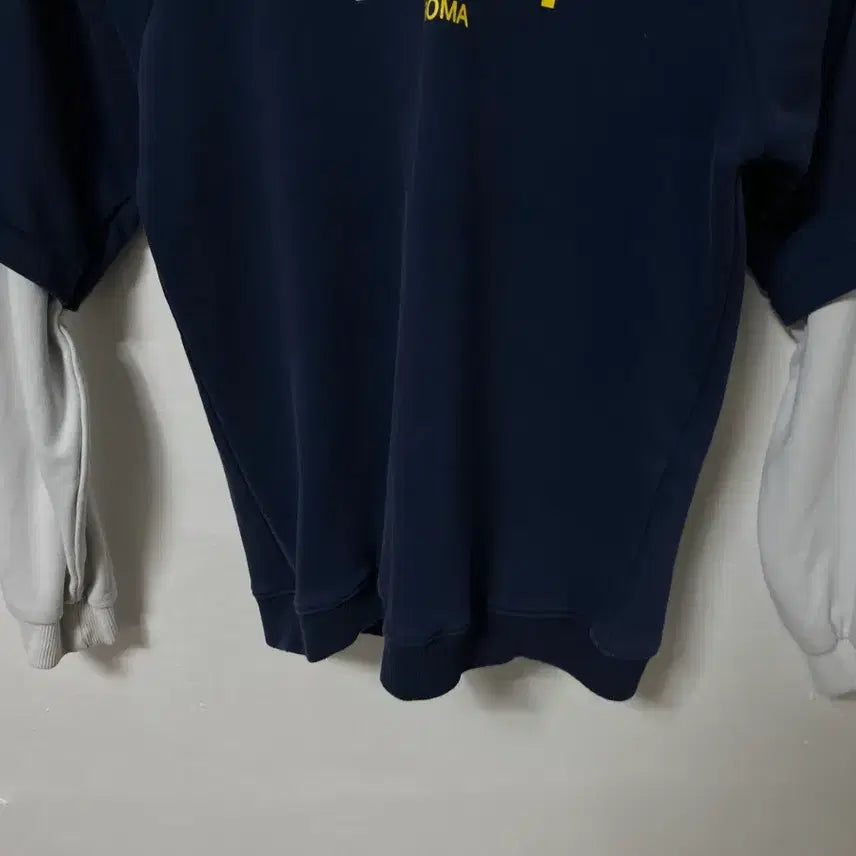 [BUNJANG] YGDY Layered Loose Fit Hoodie / 44-55 네이비 레이어드 루즈핏 후드티