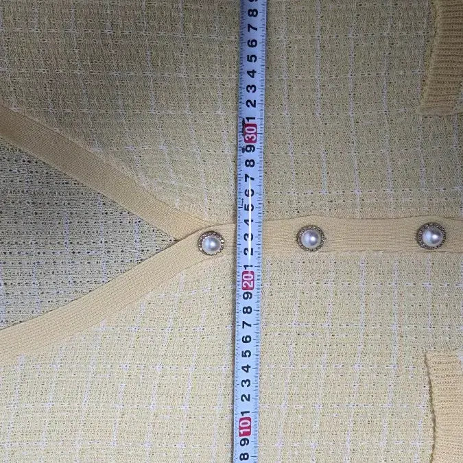 [BUNJANG] THE TILBURY Yellow Tweed Cardigan / THE TILBURY 옐로우 가디건 FREE