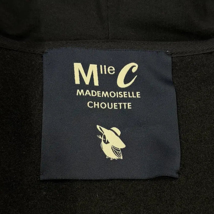 [BUNJANG] Lucky Chouette Pleated Long Fleece Hoodie Jacket / 럭키슈에뜨 플리츠 롱 기모 후드집업 자켓 블랙