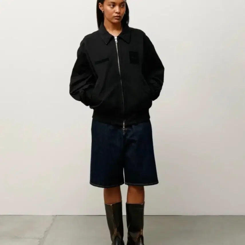 [BUNJANG] Stussy Flight Bomber Jacket Black / Stussy Flight Bomber Black / 스투시 봄버 블랙