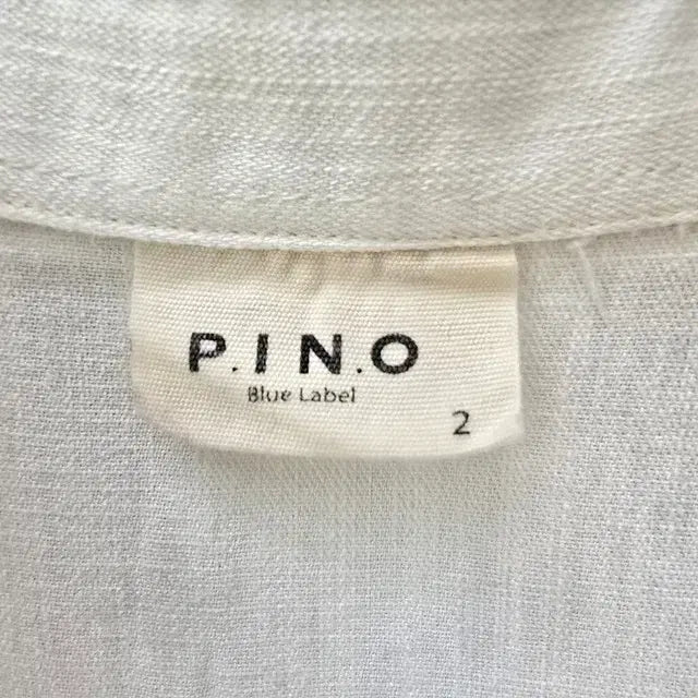 [BUNJANG] P.I.N.O Blue Label White Cotton Shirt / P.I.N.O Blue Label 피노 블루라벨 화이트 코튼 셔츠