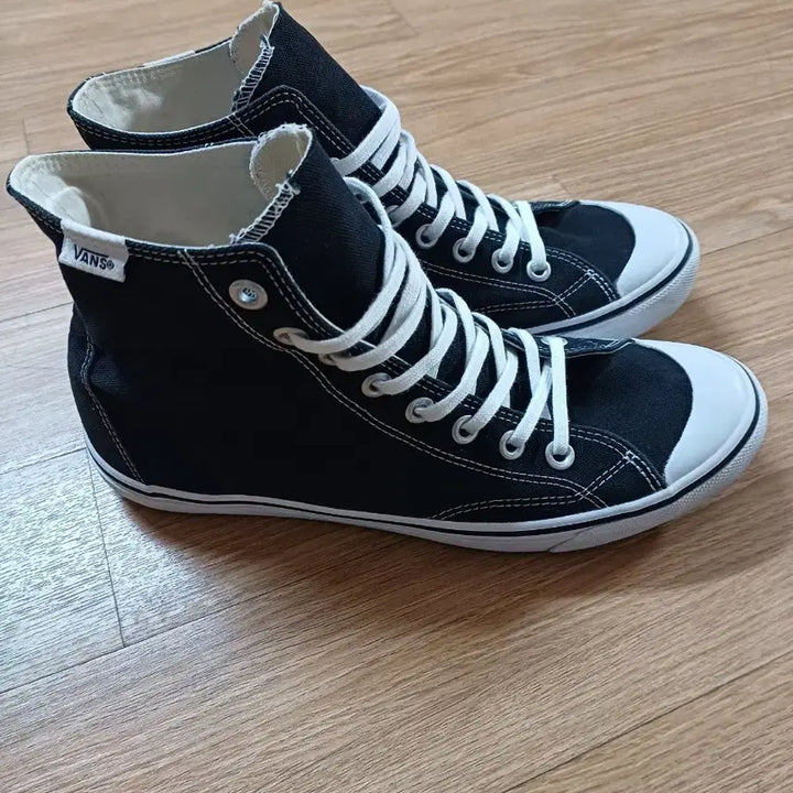 [BUNJANG] Vans Black Canvas High-Top Sneakers / 반스 블랙 캔버스 하이탑 270 vans 컨버스 척 275
