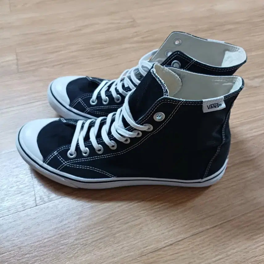 [BUNJANG] Vans Black Canvas High-Top Sneakers / 반스 블랙 캔버스 하이탑 270 vans 컨버스 척 275