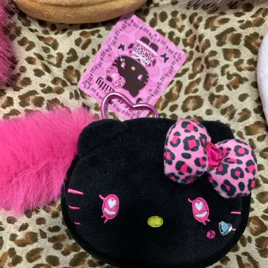 [BUNJANG] Sanrio Gyauru Kitty Coin Purse Keyring / 산리오 갸루키티 동전지갑 키링 카라비너 태닝키티 호피