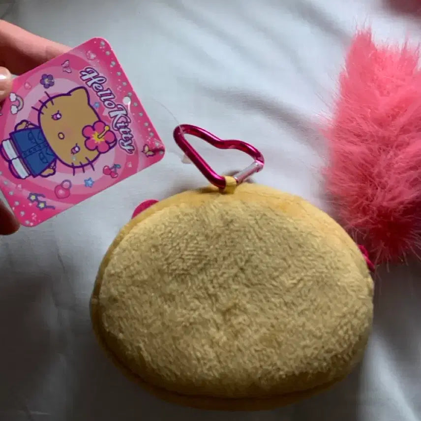 [BUNJANG] Sanrio Gyauru Kitty Coin Purse Keyring / 산리오 갸루키티 동전지갑 키링 카라비너 태닝키티 호피