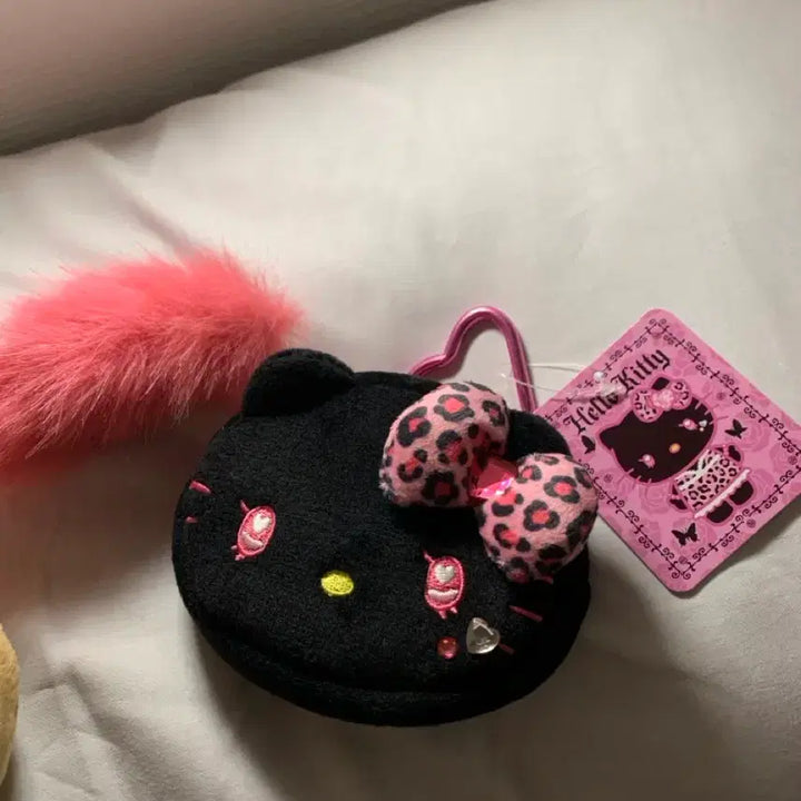 [BUNJANG] Sanrio Gyauru Kitty Coin Purse Keyring / 산리오 갸루키티 동전지갑 키링 카라비너 태닝키티 호피
