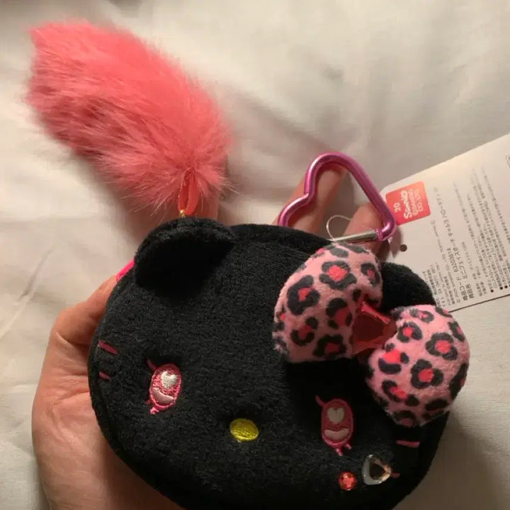 [BUNJANG] Sanrio Gyauru Kitty Coin Purse Keyring / 산리오 갸루키티 동전지갑 키링 카라비너 태닝키티 호피