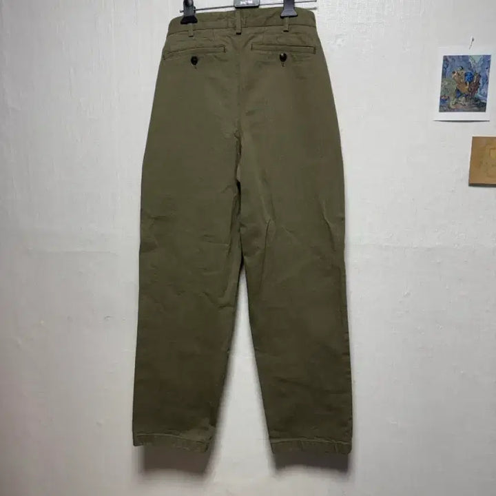 [SOLD OUT] (새제품) Noah 노아 트윌 더블 플리츠 올리브 팬츠 (26)