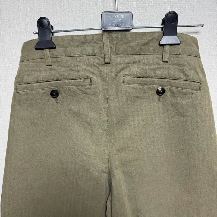 [SOLD OUT] (새제품) Noah 노아 트윌 더블 플리츠 올리브 팬츠 (26)