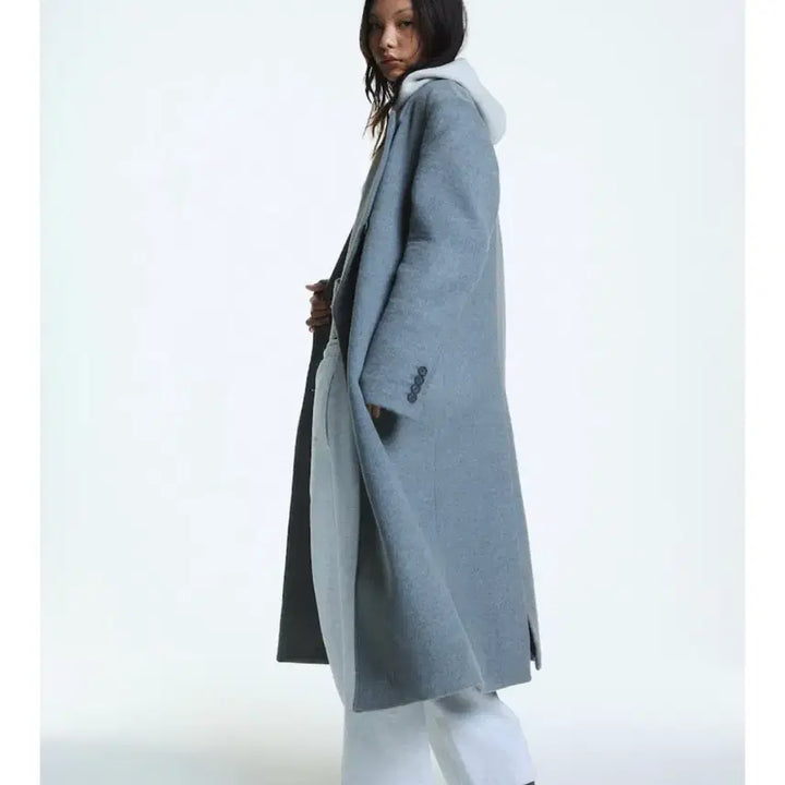 [BUNJANG] Glowny G Wool Classic Long Coat - Gray - M / (새상품) 글로니 G Wool Coat 클래식 롱코트 그레이 M