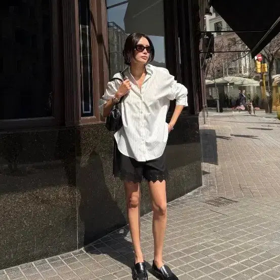 [BUNJANG] Elborn Nicky Lace Shorts (Black, Size 36) / 엘보른 elborn Nicky Lace Shorts black 36