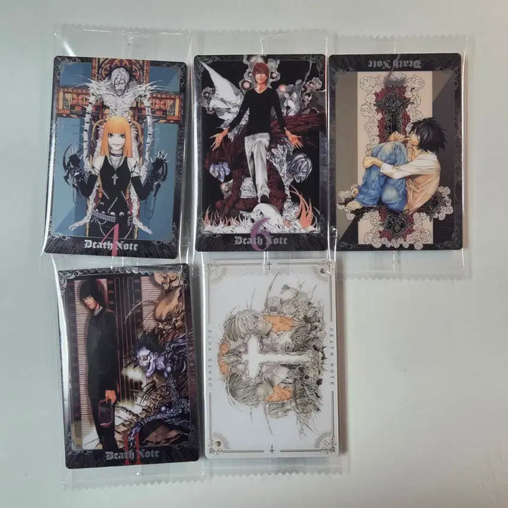 [BUNJANG] Death Note Wafers 5 Card Bundle Set (Misa, L, Light) - Sealed / [미개봉] 데스노트 웨하스 5장 일괄 (미사, 엘, 라이토)