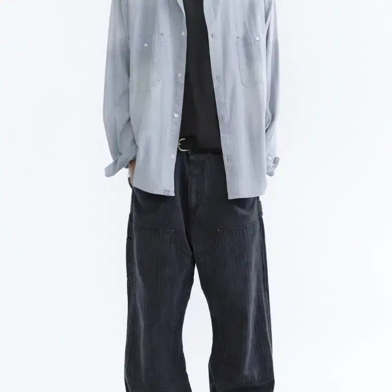 [BUNJANG] Polytelu Used Denim Shirt / 폴리테루 유즈드데님셔츠