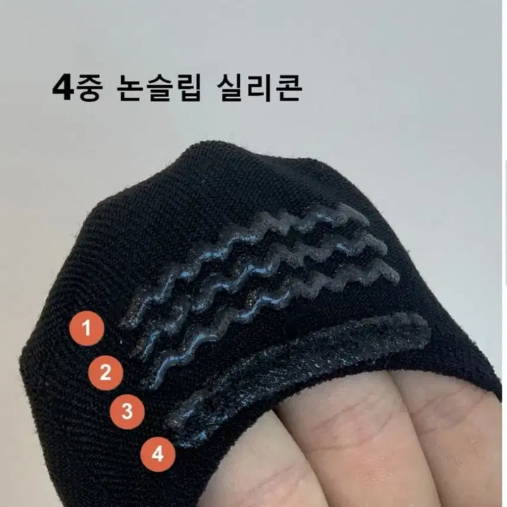 [BUNJANG] 10 Pairs Non-Slip Silicone Heel Liner Socks / 벗겨지지않는덧신 10켤레 앞코이중 노빵꾸 4중실리콘 남녀따로