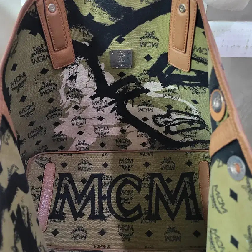[SOLD OUT] MCM 로고 프린트 숄더백