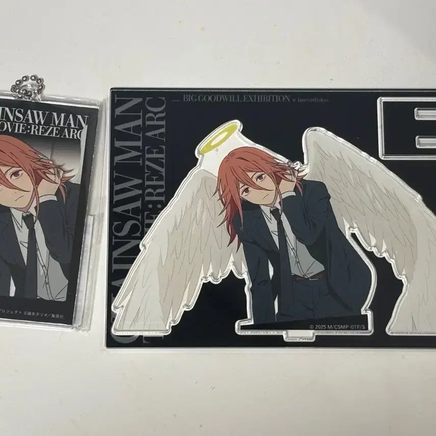 [BUNJANG] Baseyard Chainsaw Man Angel Devil Acrylic Stand and Keyring / 체인소맨 천사의 악마 베이스야드 아크릴 스탠드 키링
