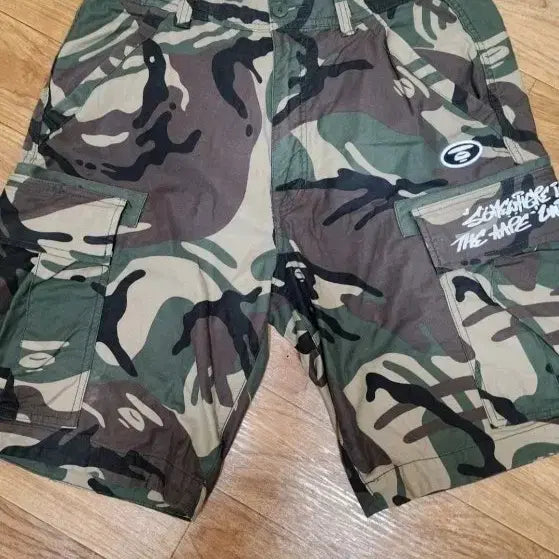 [BUNJANG] AAPE Camo Cargo Shorts / AAPE 카모 반바지