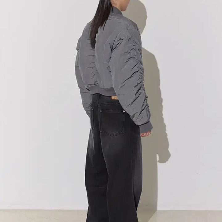 [BUNJANG] Saysra String Washed Denim Pants Black / 세이스라 saysra 스트링 워시드 데님 팬츠 블랙