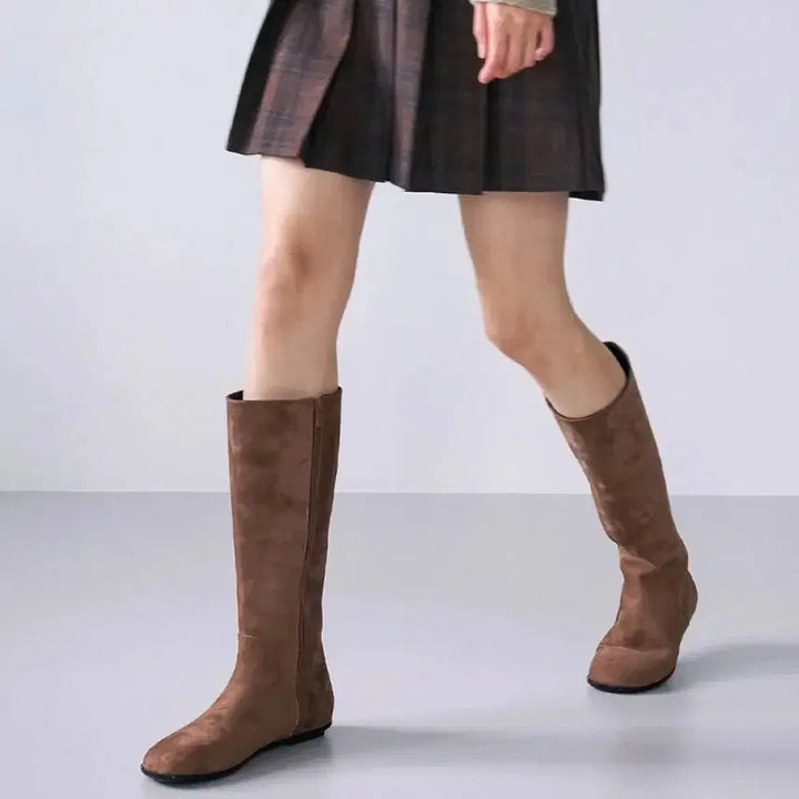 [BUNJANG] Faux Suede Long Boots / 인조 스웨이드 롱부츠(새상품)