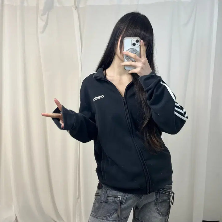 [BUNJANG] Adidas Cotton Black Jersey / 아디다스 코튼 블랙 져지