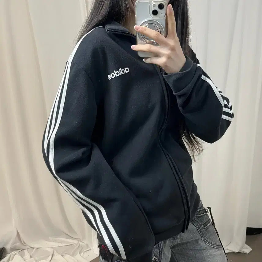 [BUNJANG] Adidas Cotton Black Jersey / 아디다스 코튼 블랙 져지