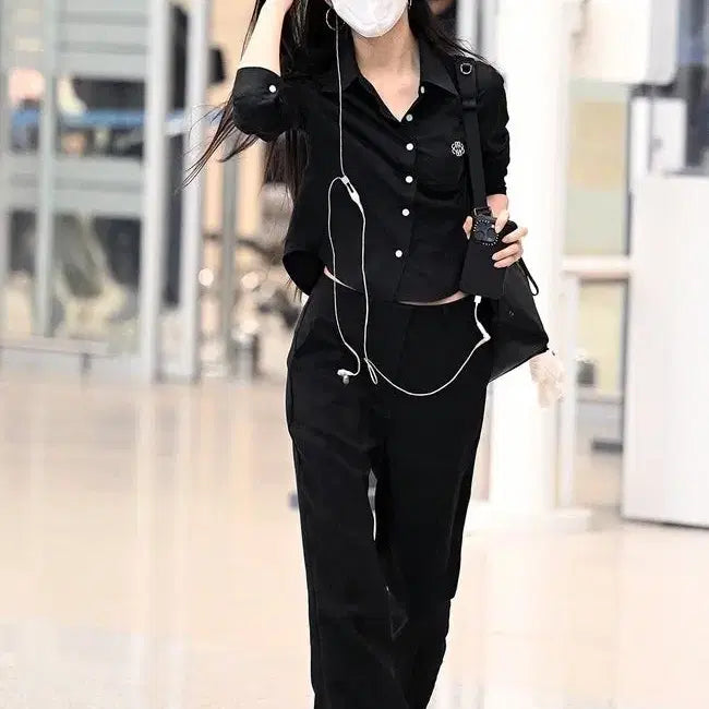 [BUNJANG] NICK&amp;NICOL Minimal Pintuck Wrinkle Free Shirt / [문가영님 공항룩] 닉앤니콜 Wrinkle Shirt