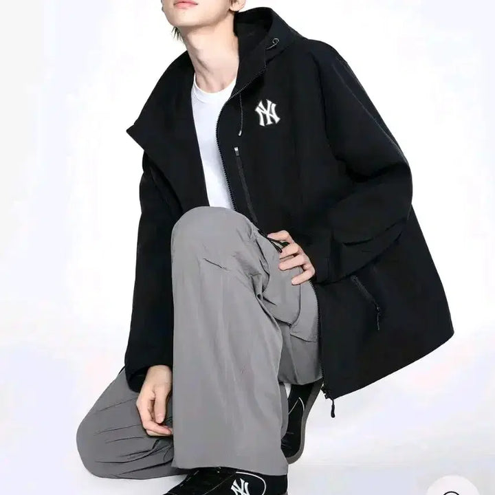 [BUNJANG] Clubby New York Yankees Sneakers (Black, Size 240) / [새제품][TWS PICK] 클러비 뉴욕양키스 스니커즈 (블랙/240)