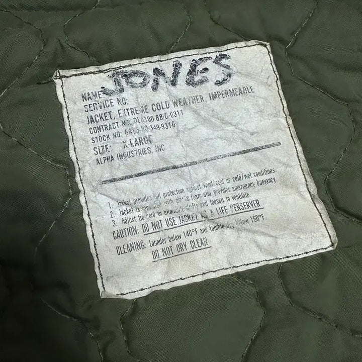 [BUNJANG] US Navy Alpha Deck Jacket XL / US NAVY IMPERMEABLE 알파 해군 덱자켓 XL
