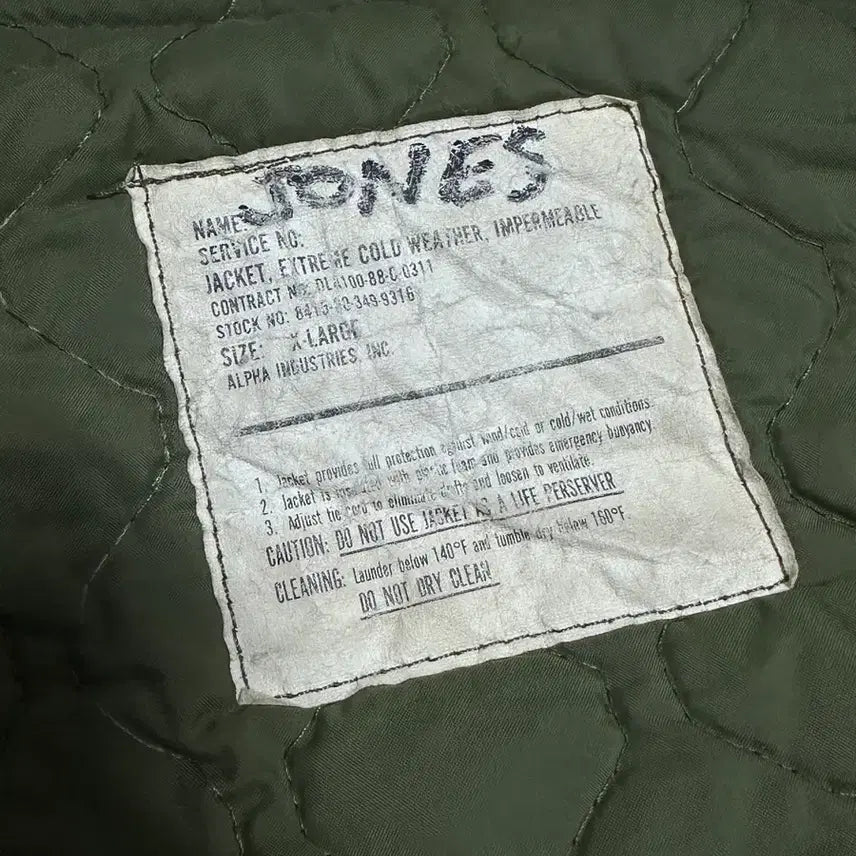 [BUNJANG] US Navy Alpha Deck Jacket XL / US NAVY IMPERMEABLE 알파 해군 덱자켓 XL
