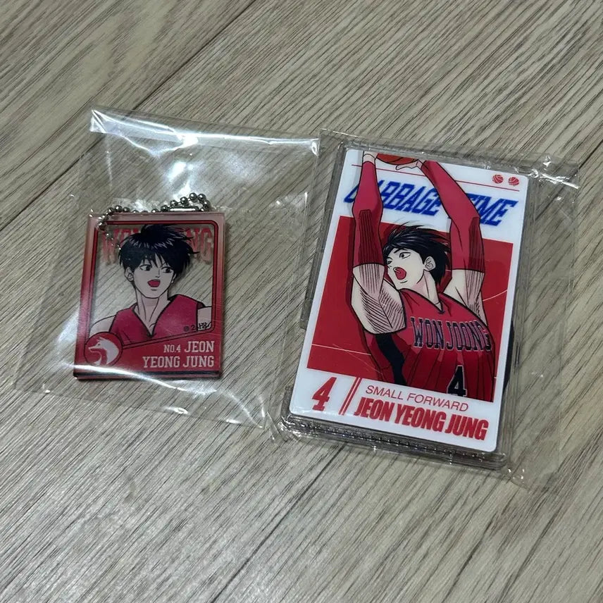 [SOLD OUT] 가비지타임 전영중 키링 포토카드 온앤업부스터