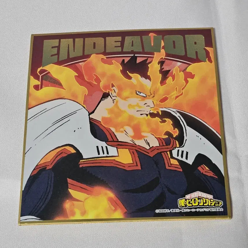 [BUNJANG] My Hero Academia Endeavor Shikishi Art Board / 나의 히어로 아카데미아 나히아 엔데버 색지 팔아요