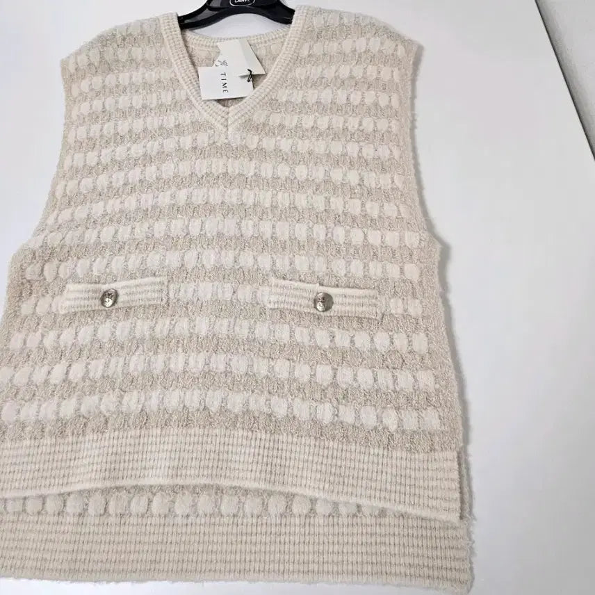 [BUNJANG] TIME (by Hanseom) Cashmere Silk Blend Knit Vest / 한섬 타임 TIME 니트 베스트  F