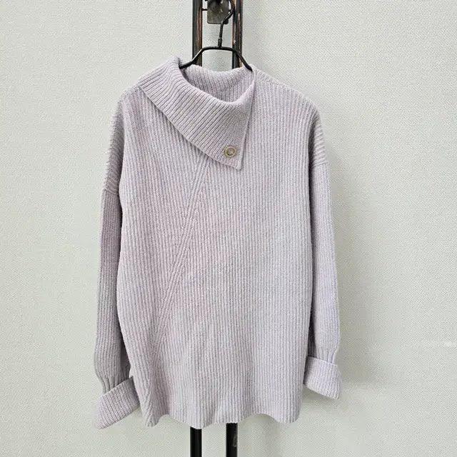 [BUNJANG] JASON WU Gray Ribbed Knit Sweater / JASON WU 제이슨 우 그레이 골지 니트