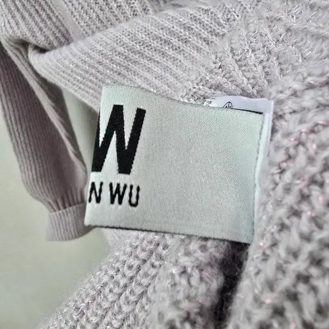 [BUNJANG] JASON WU Gray Ribbed Knit Sweater / JASON WU 제이슨 우 그레이 골지 니트