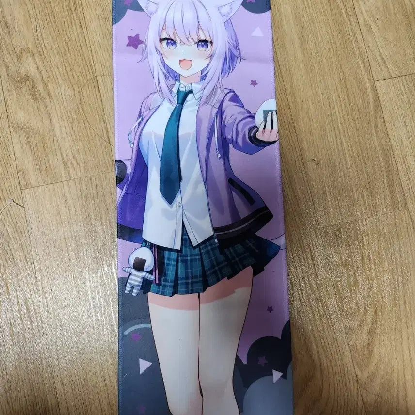 [BUNJANG] Hololive Nekomata Okayu Slogan Towel / 애니플러스 홀로라이브 네코마타 오카유 슬로건 타올