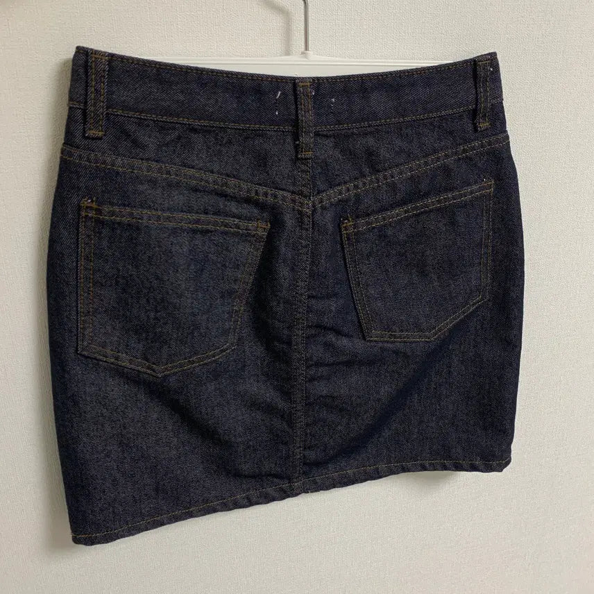 [BUNJANG] Ganesra Envy Raw Denim Mini Skirt / 가내스라 엔비 생지 미니스커트 S